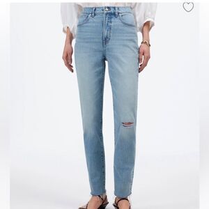 Madewell women’s the perfect vintage Straight blue distressed blue Jeans size 25